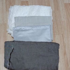 Assorted Fabric Bundle in White, Gray, and Brown